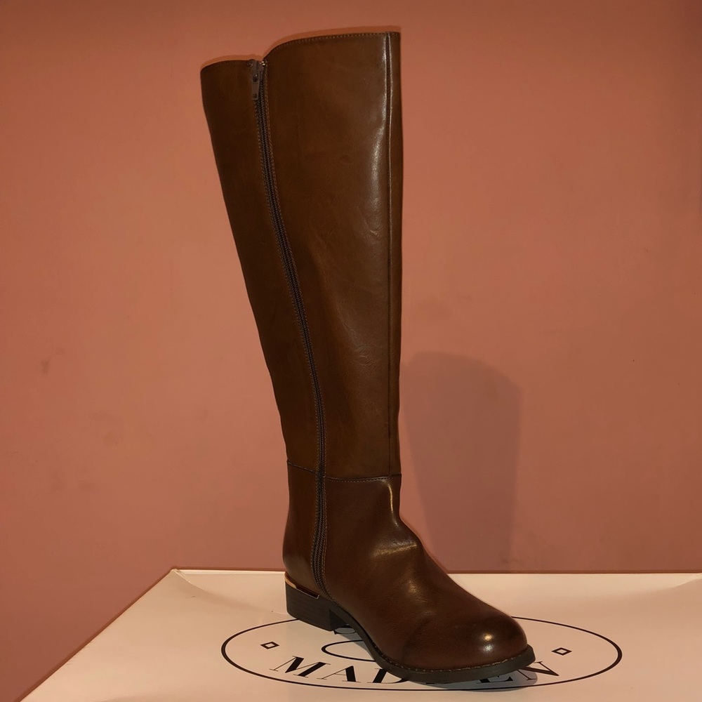 Leather brown Steve Madden knee high boots